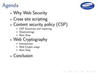 Web Security - CSP & Web Cryptography | PDF