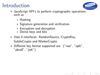 Web Security - CSP & Web Cryptography | PDF