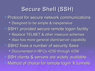 Shell Inc. Security Web securiy - Network security essentials | PPT