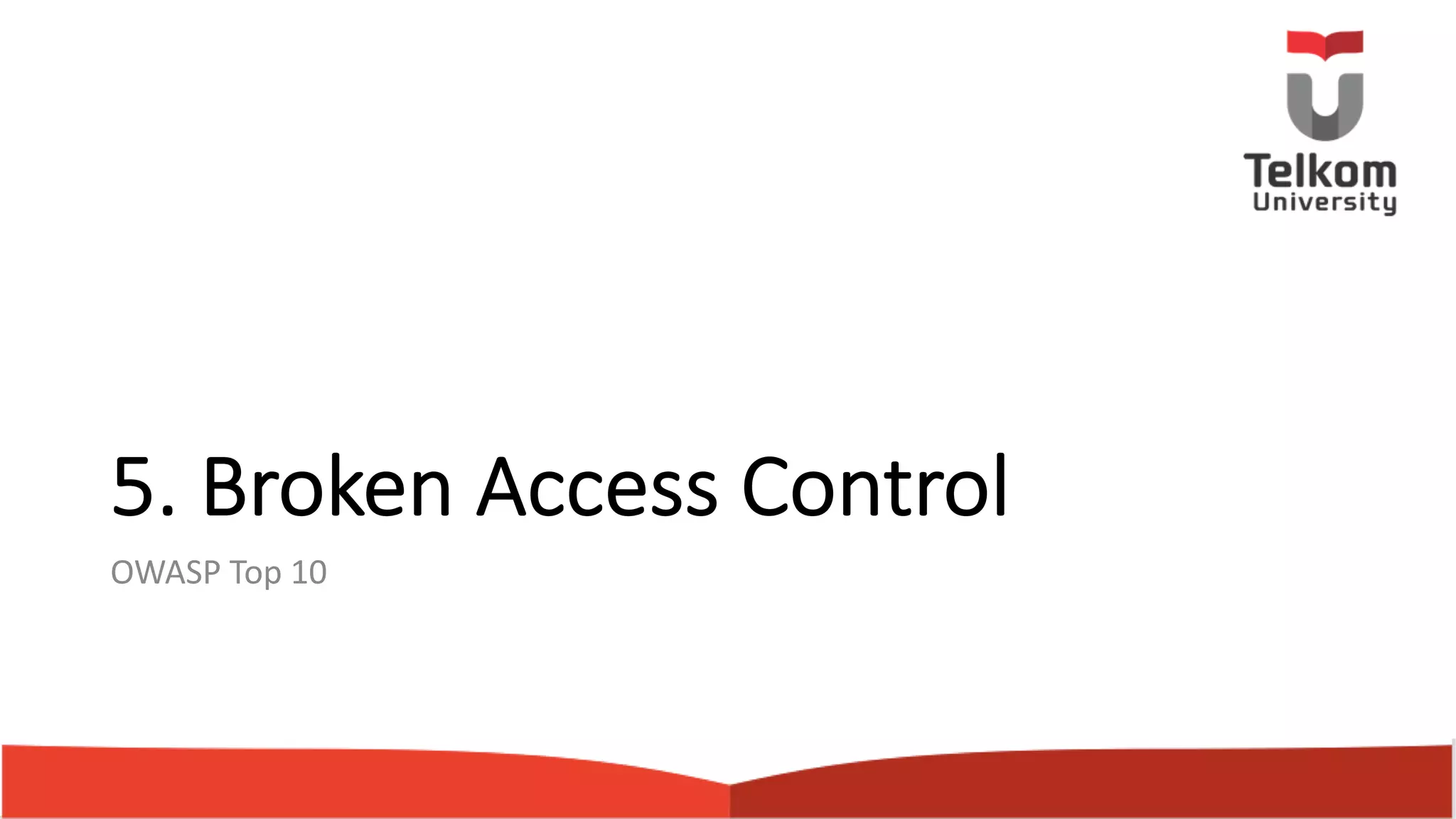5. Broken Access Control OWASP Top 10 