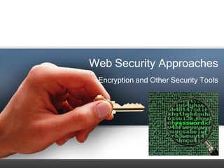 Web Security Approaches
 Encryption and Other Security Tools
 