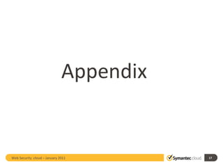 Web Security .cloud – January 2011  