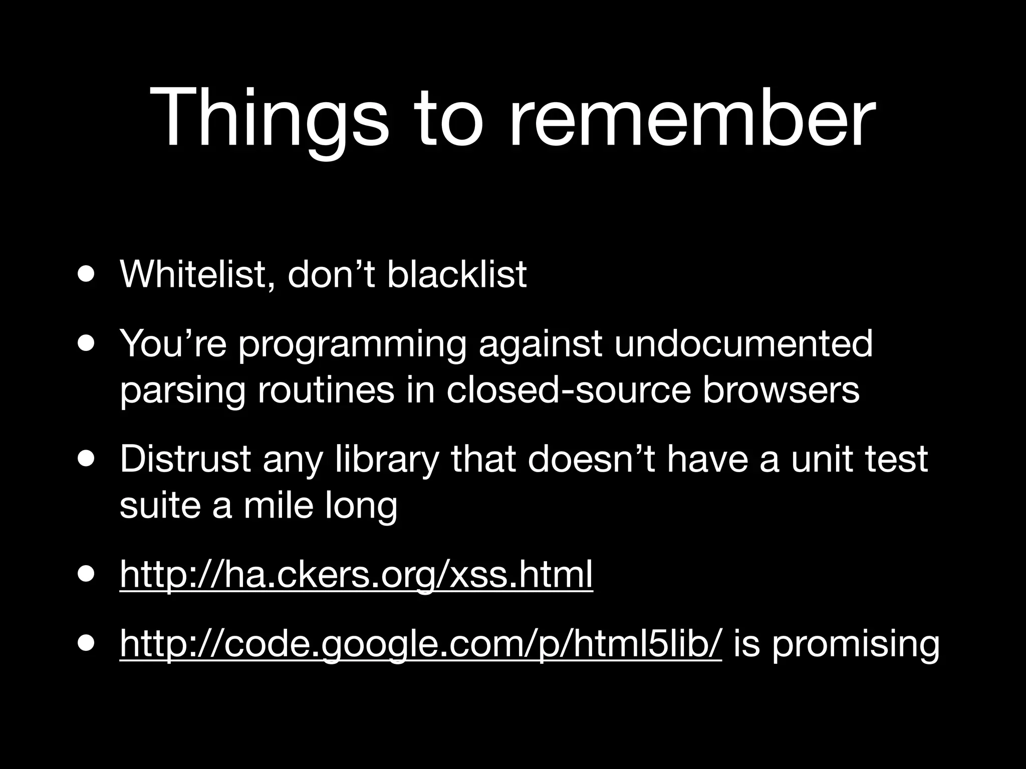 Web Security Horror Stories