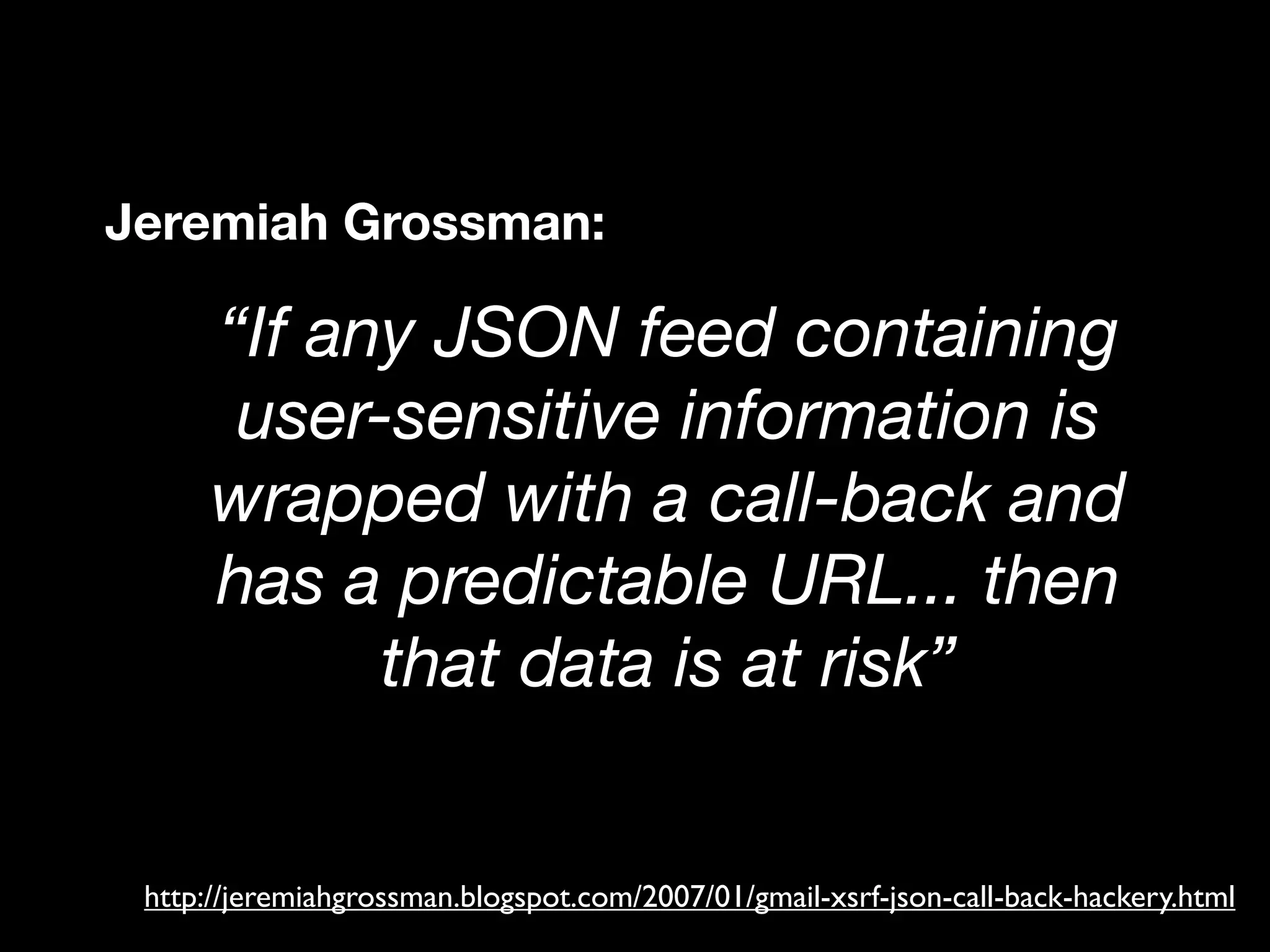 Web Security Horror Stories