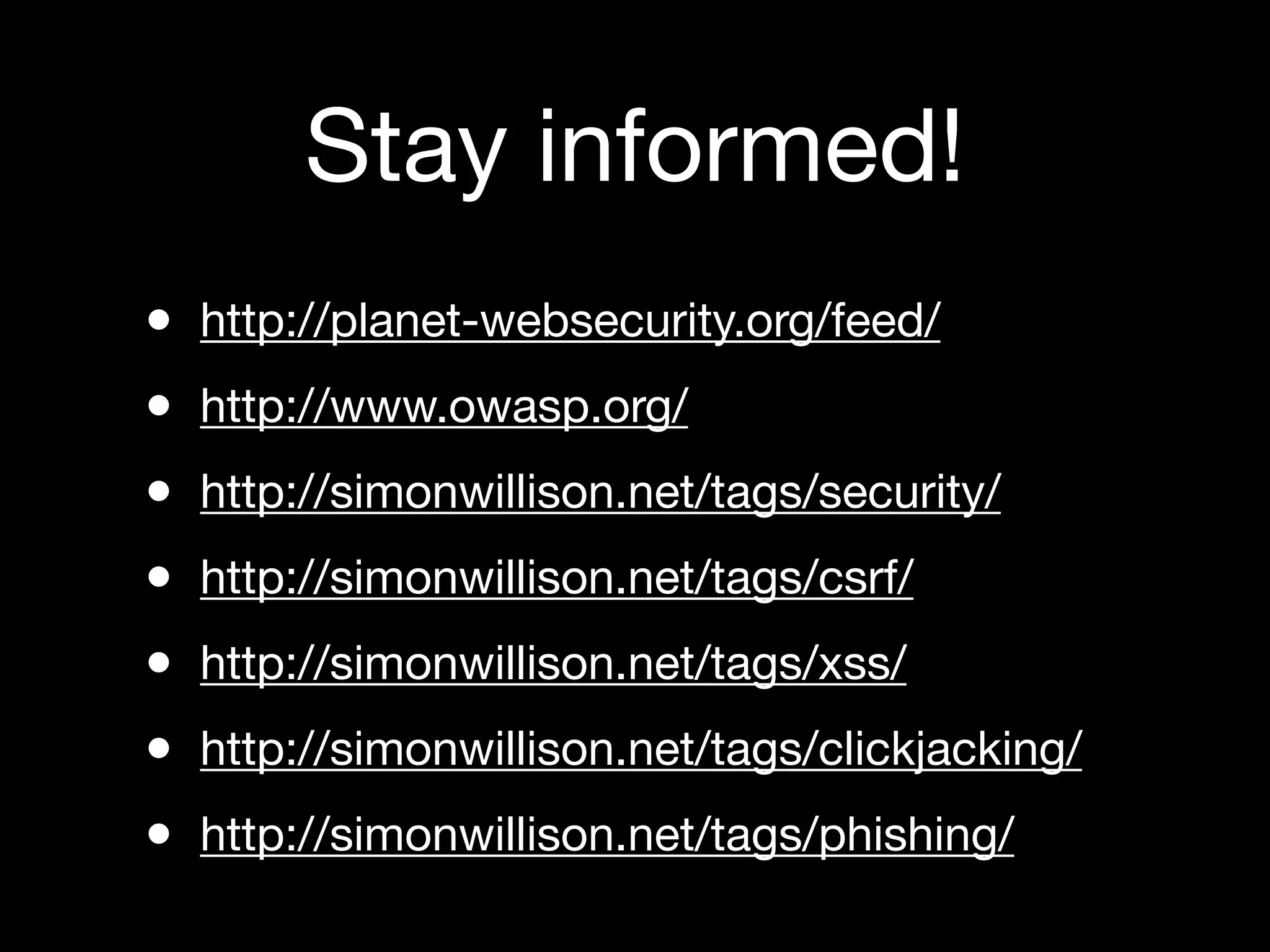 Web Security Horror Stories