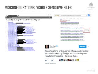 MISCONFIGURATIONS: VISIBLE SENSITIVE FILES
 