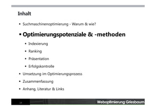 Webseiten-Optimierung
