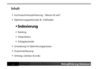 Webseiten-Optimierung