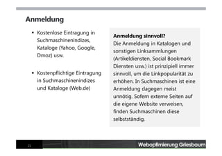 Webseiten-Optimierung