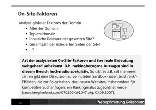 Webseiten-Optimierung