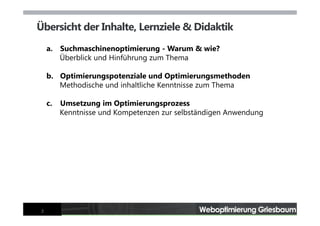 Webseiten-Optimierung