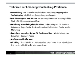 Webseiten-Optimierung