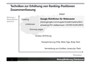 Webseiten-Optimierung