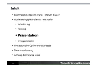 Webseiten-Optimierung