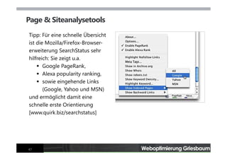 Webseiten-Optimierung