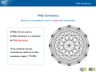 Web Semântica




                                  Web Semântica
            (Ensinar os computadores como as coisas estã...