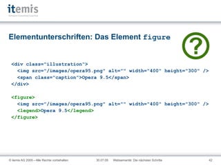 Derzeit zwei Serialisierungen: HTML-Syntax: HTML5 
