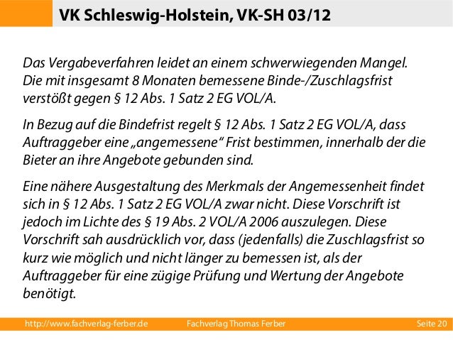 Web-Seminar Praxisratgeber Vergaberecht - Bindefristen