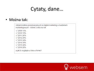 Content marketing a pozycjonowanie - websem.pl - Sebastian Jakubiec