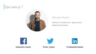 Sébastien Repéto
Directeur et Fondateur de l’Agence Social
Media My Destination
Qui suis-je ?
/sebastien.repeto @seb_repet...