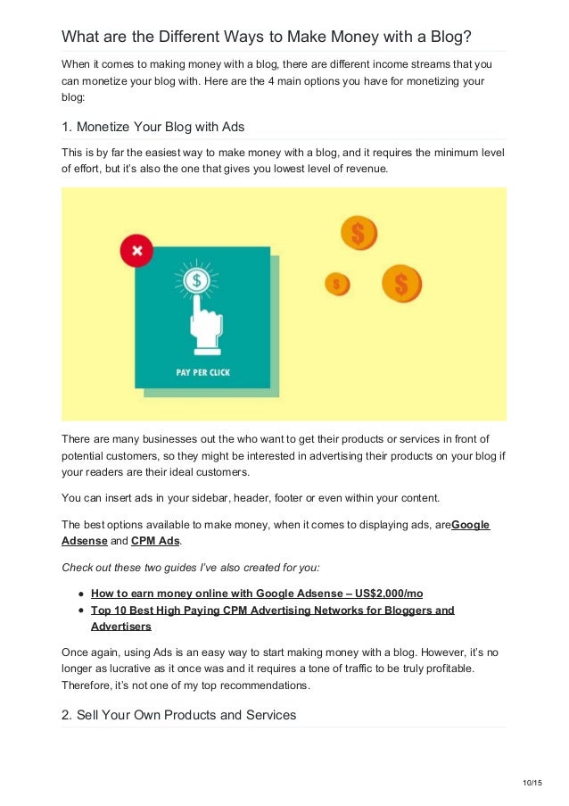 How To Make Money With A Blog The Definitive Guide For Beginners Pdf - 