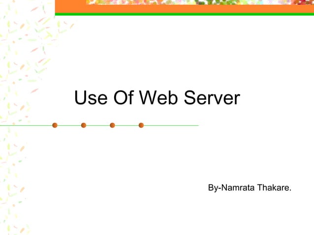 Web server | PPT