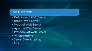 Web Server - Internet Applications