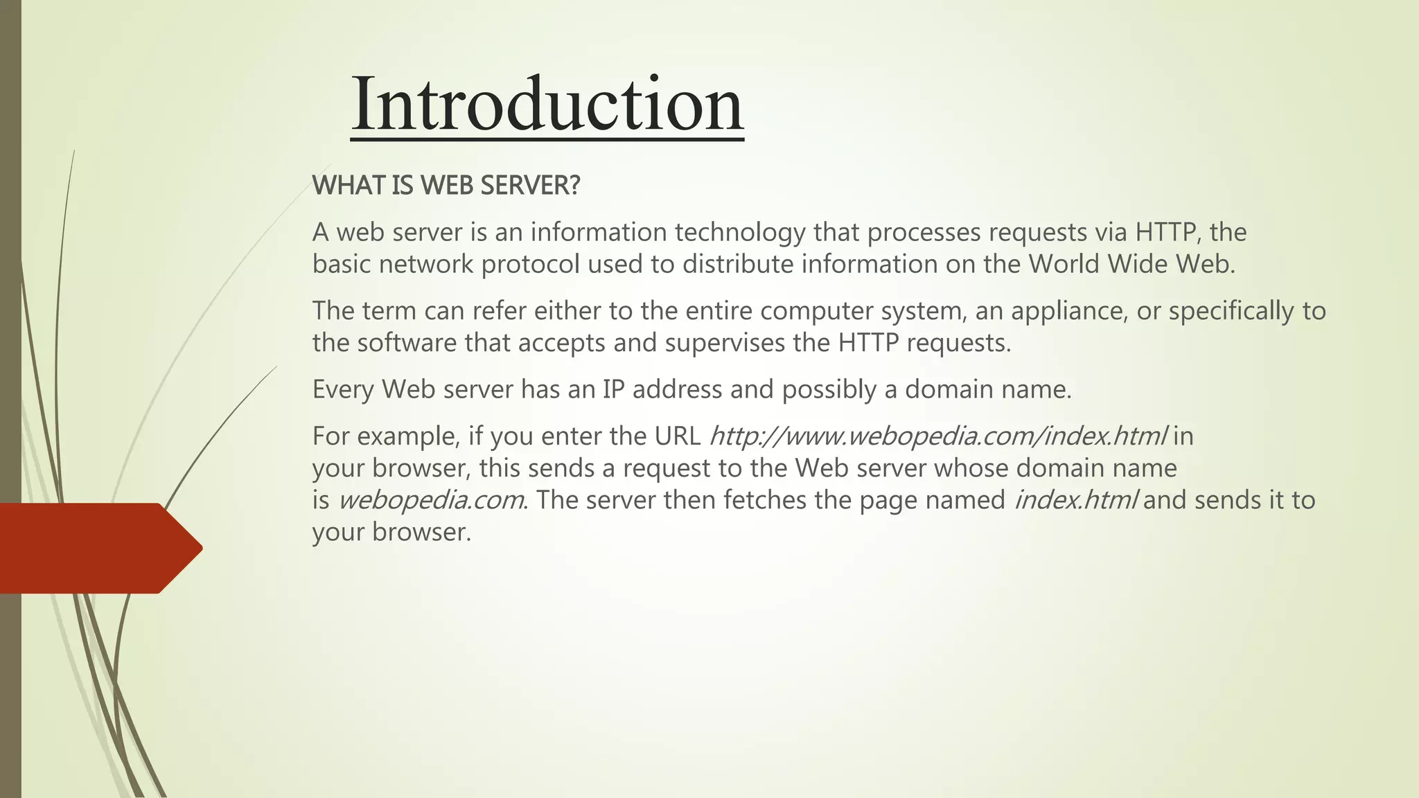 Web server | PPTX