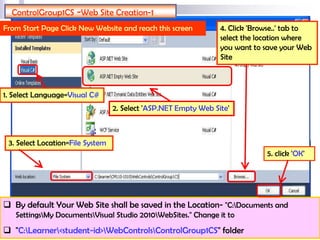 Web Server Controls CS Set | PPTX