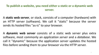 Web Server And Database Server | PPTX