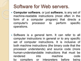 Web server hardware and software | PPTX