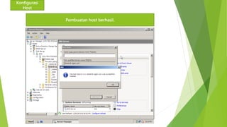 Konfigurasi 
Host 
Pembuatan host berhasil. 
 
