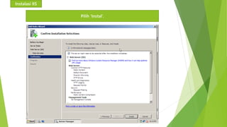 Instalasi IIS 
Pilih ‘Instal’. 
 