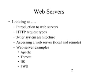 Web servers (l6) | PPT