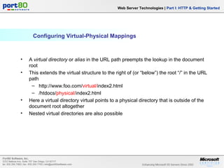 Web Server Technologies I: HTTP & Getting Started