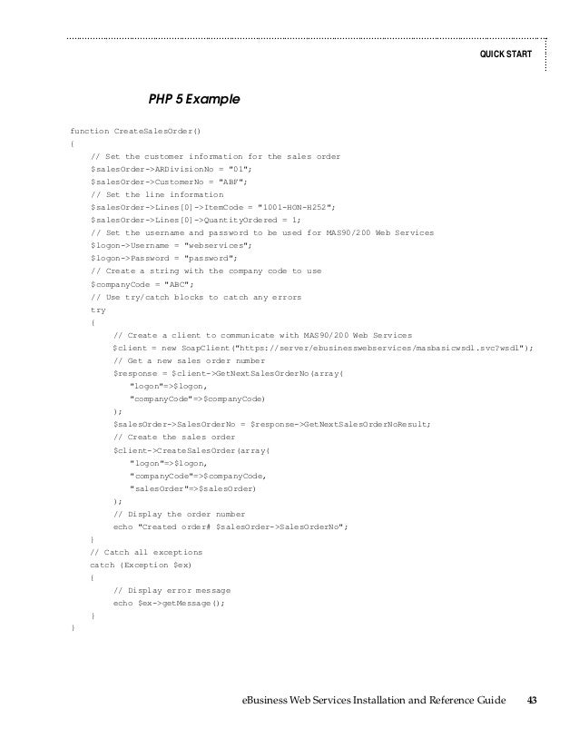 mas 90 user guide Sage 100 erp (mas90) web services manual.