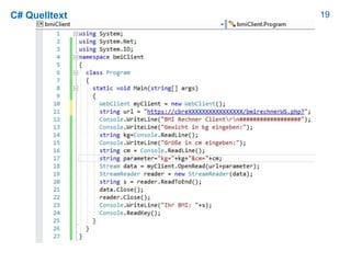19C# Quelltext
 