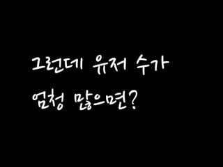 그런데 유저 수가 
엄청 많으면?  