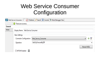 Web Service Consumer
Configuration
 
