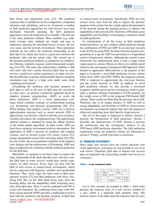 Web Service QoS Prediction Based on Adaptive Dynamic Programming Using ...
