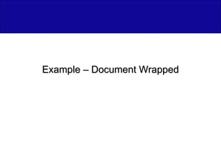 Example – Document Wrapped 