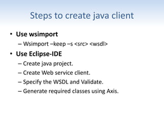 Web services - A Practical Approach | PPTX