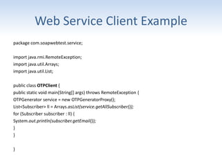 Web services - A Practical Approach | PPTX
