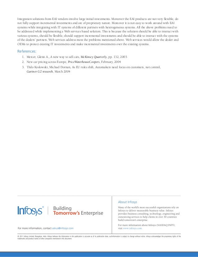 Infosys Block Exemption Regulation Automotive