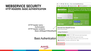 Webservice security considerations and measures | PPTX