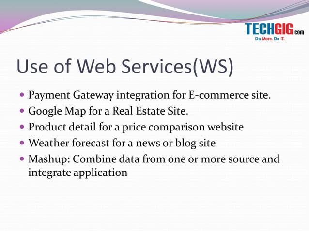 Web services soap and rest by mandakini for TechGig | PPTX