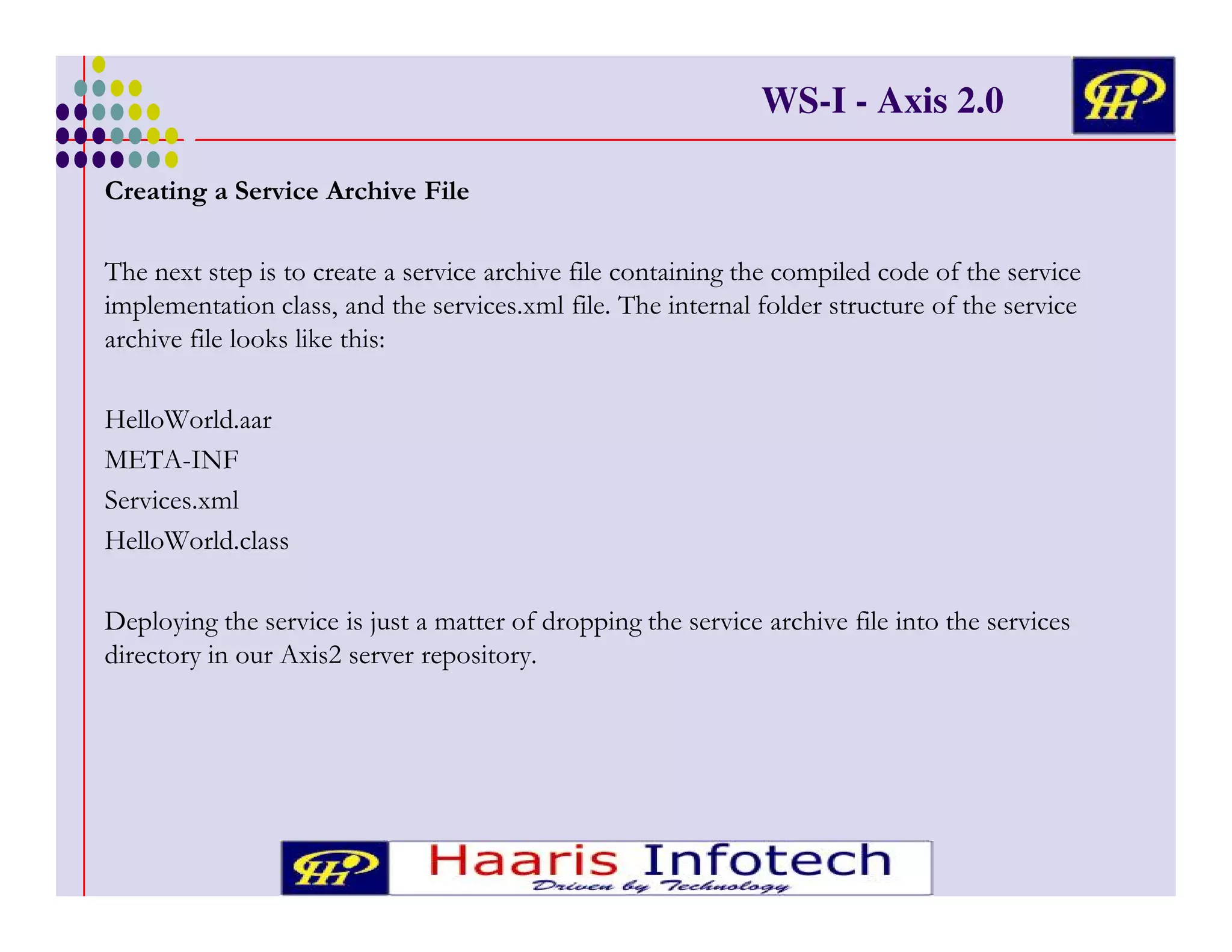 WS-I - Axis 2.0
)

!/

"# / !
(! (
&
& %
#
# ' & 3& #,
&
3

# '
&
*/ ' * "#
(& &

# (!&
& &
'
) )

'#
'#

&
&
&*
?" 4
D=
*/
(&
&
&
&* &
! + #
&
+ )

6
)
/.

(
!

'
+
*

!
!

#

#

'
&

#

 