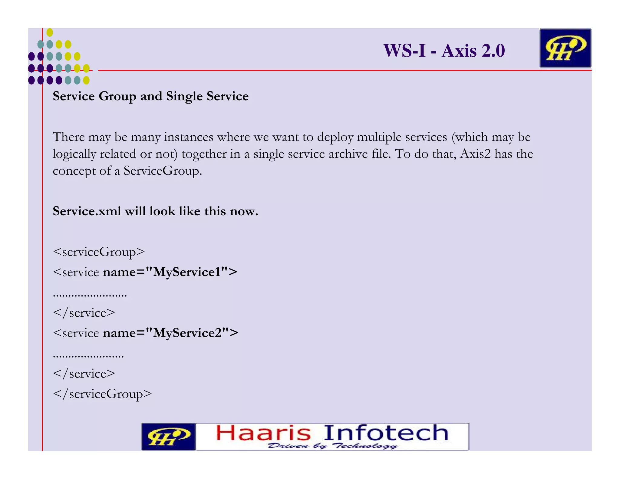 WS-I - Axis 2.0
G *,

/

"# ( + ( +
#
& & &
&
+
#
! '
7 )*
!
(

9 9 !

H
7 )I
!
H
=M 6
************************
H<
I
H
=M 6
***********************
H<
I
H<
7 )I
!

&

(

MJ

MJ

! +() !
&
& &
# ' *"
&

# #( +
# % /.# #

 