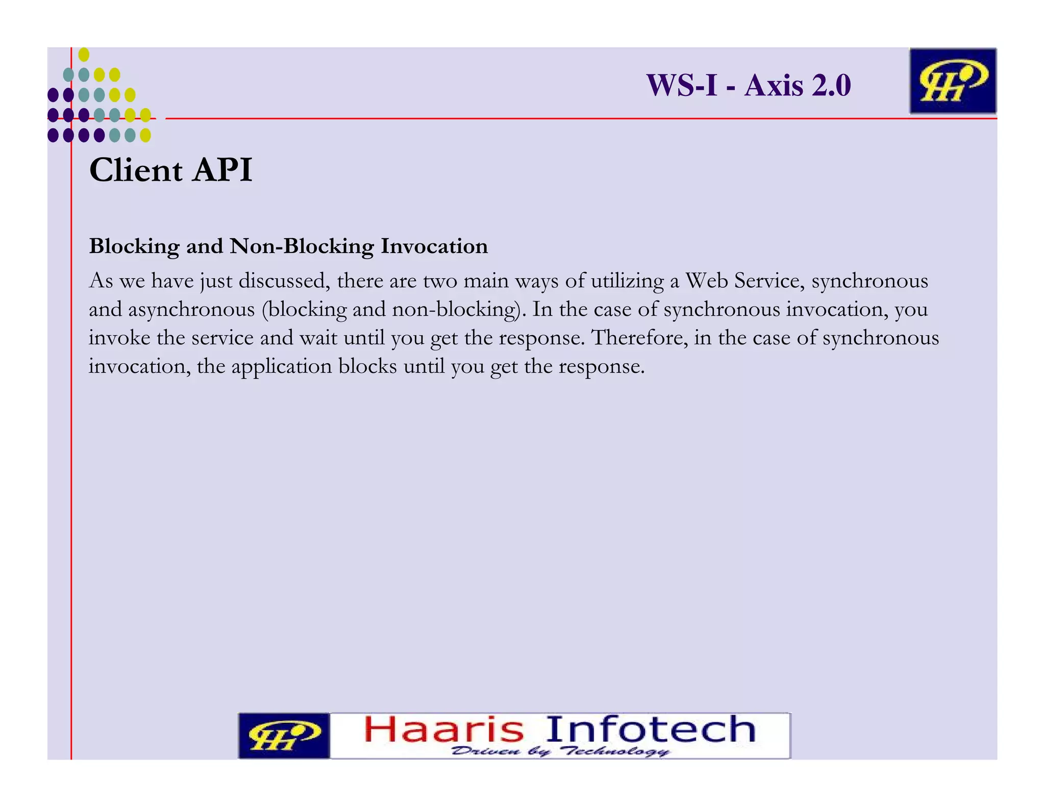 WS-I - Axis 2.0

)
$

! .0
9 /
" %$ 9 / 0
!
# 6
)
) %#
(
+ #
) & 3
&3
3 #
) & )
+
#
%# ! &
!
& 3) & )
+

+ ') &
%+ #
)
*4 #
'+ #
)
% )
+
!
* "# ' % #
'+ #
)
#
!
*

 