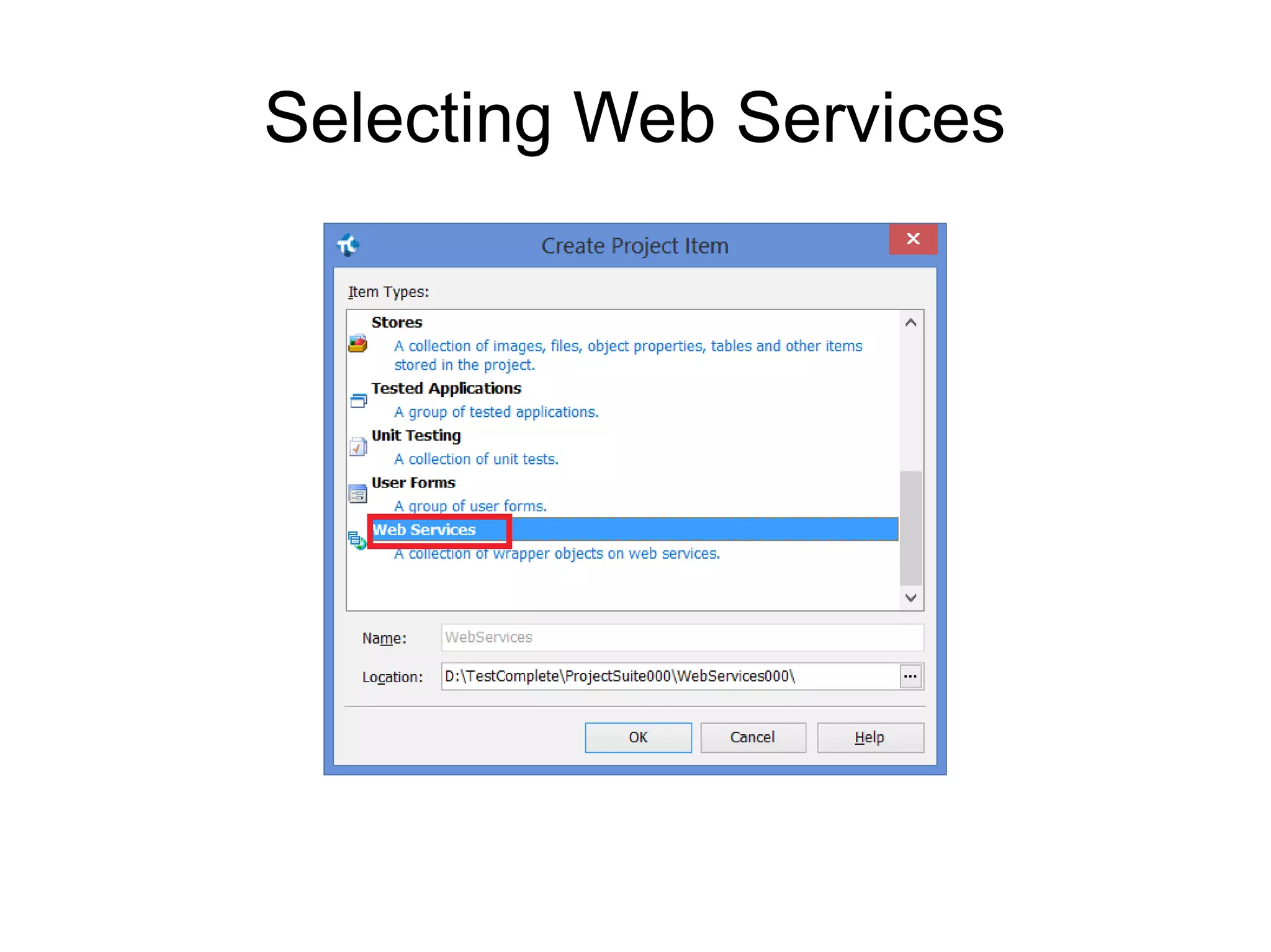 Selecting Web Services